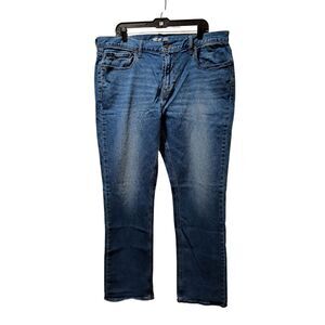 Old Navy Jeans Men's 38x34 Blue Straight Built-In Flex Tough Stretch Denim